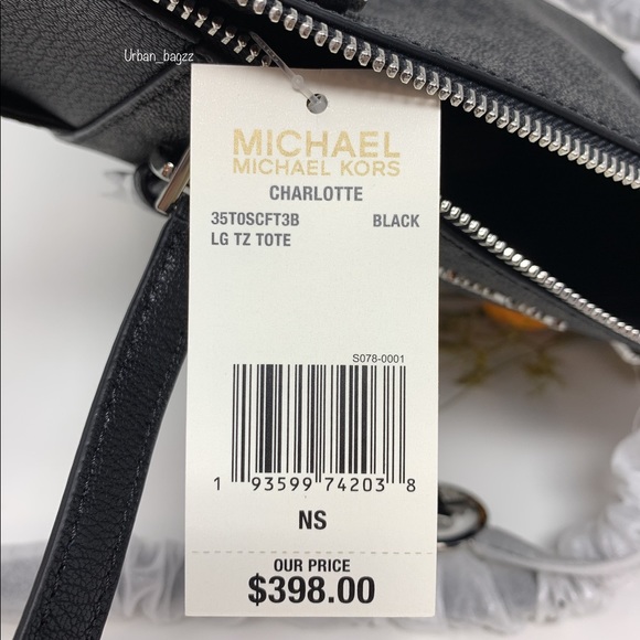 Michael Kors Charlotte Large Top Zip Tote - Picture 7 of 8